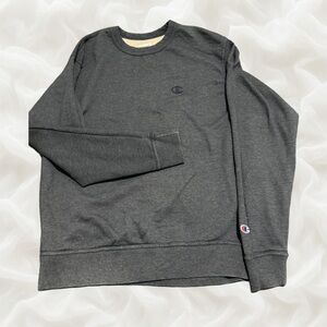 Champion Men's Dark Gray Crewneck Sweater